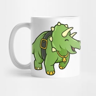 Triceratops Leprechaun - St Patricks Triceratops Mug